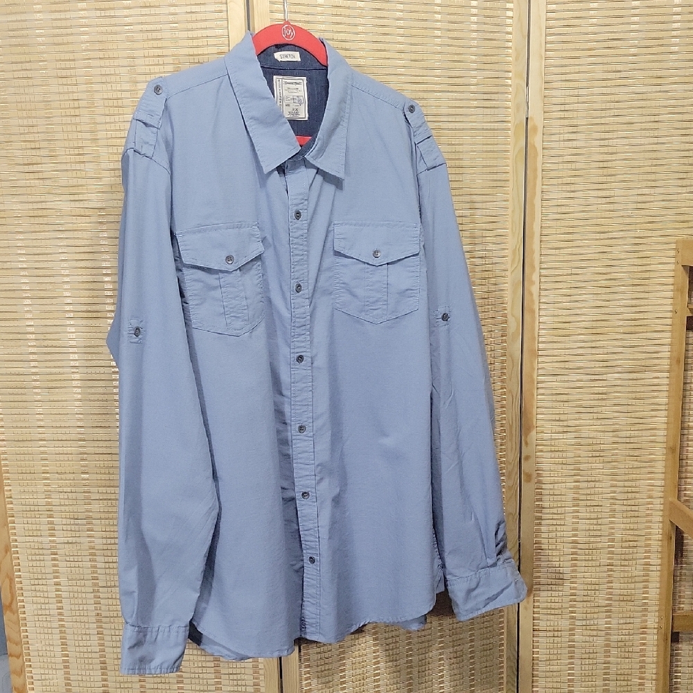 EUC Men's Colours Alexander Julian Blue Button Down Shirt - Size 2X